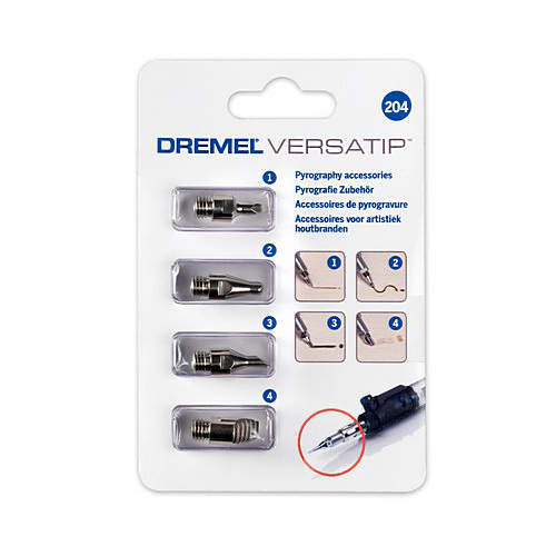 Dremel VersaTip pyrografitillbehörssats (204) 4 delar