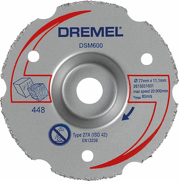 Dremel DSM20 universalkapskiva i hårdmetall för planskärning (DSM600)