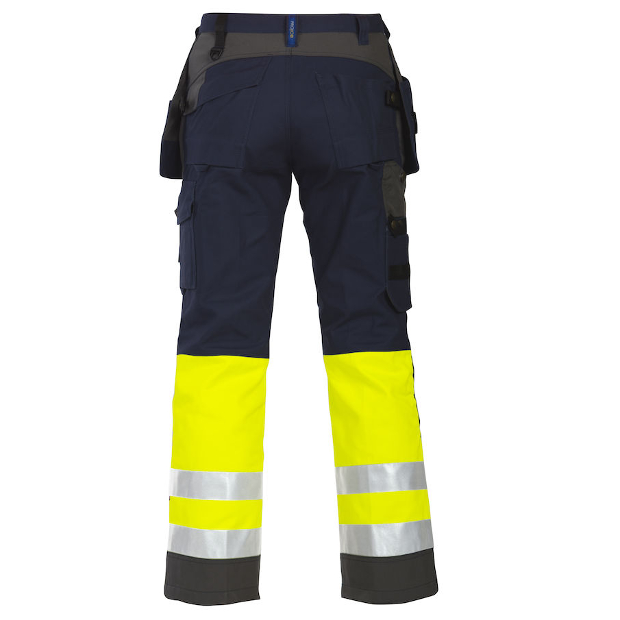 Varselbyxor med hängfickor Projob 6522, koll/blå - Bild 2
