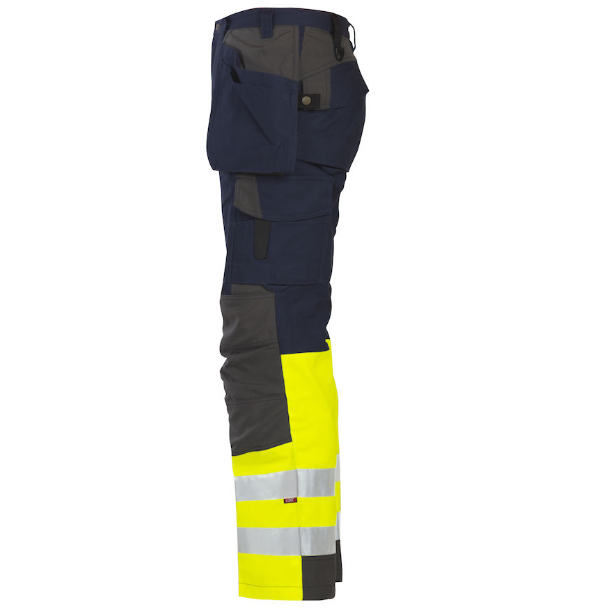 Varselbyxor med hängfickor Projob 6522, koll/blå - Bild 3