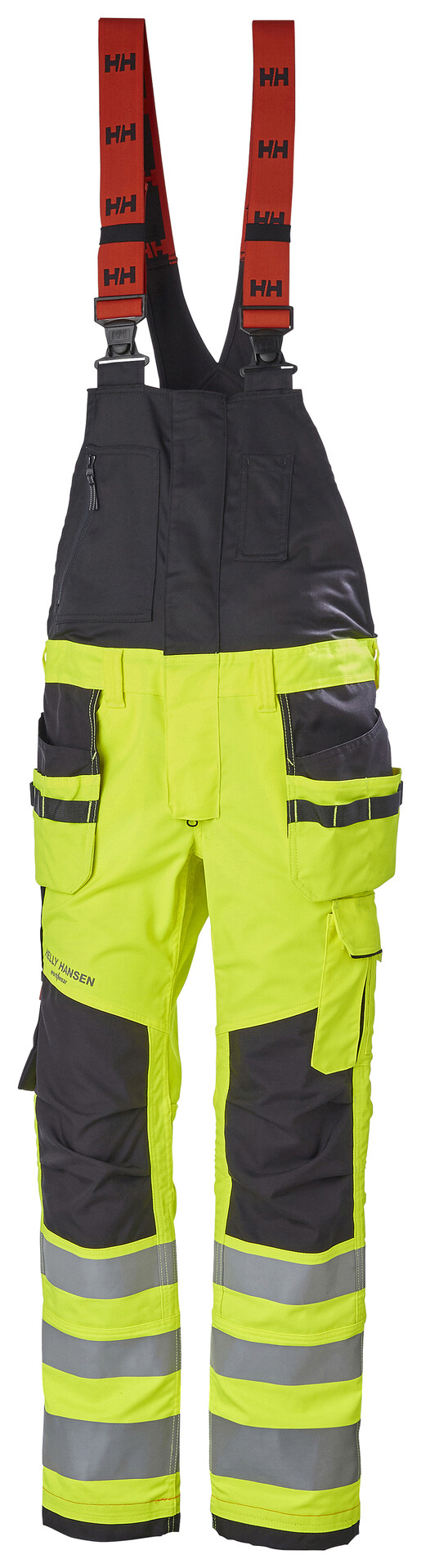 Hantverkshängselbyxor Helly Hansen Alna 2.0, gul/mörkgrå