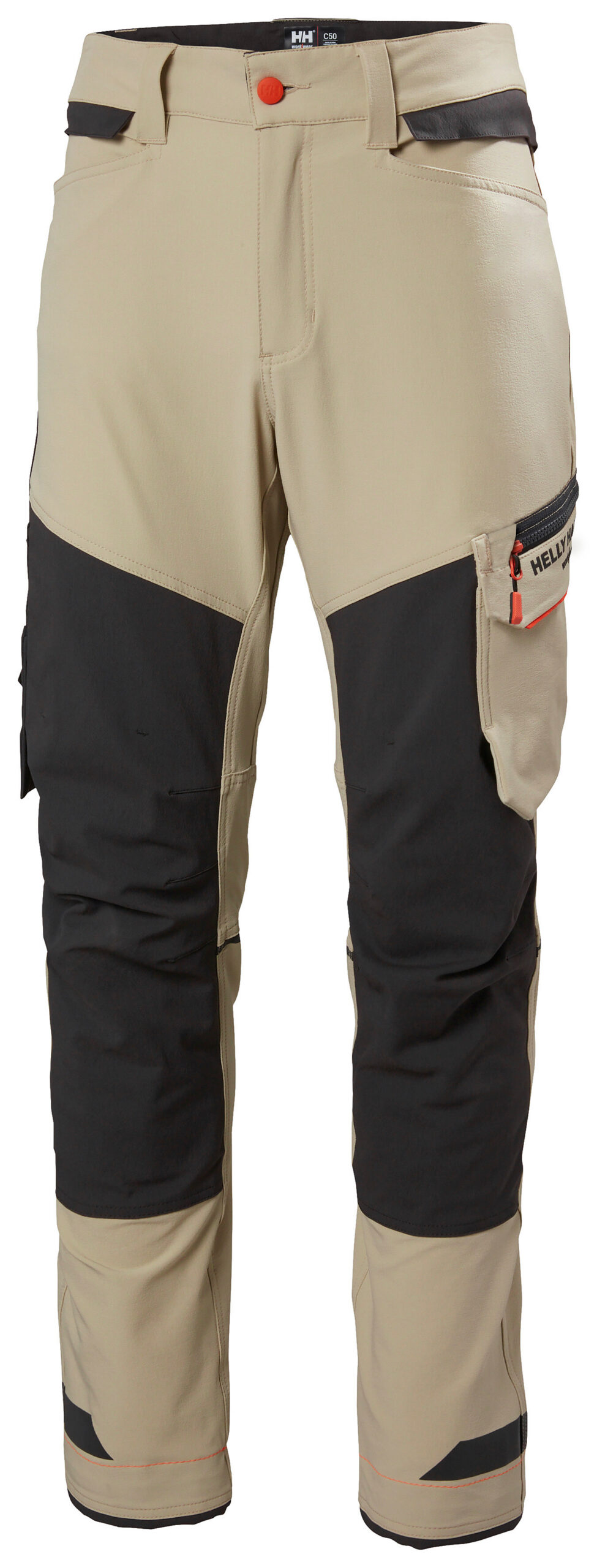 Hantverksbyxor Helly Hansen Kensington, sandfärgad/mörkgrå