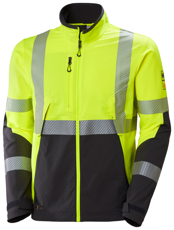 Softshelljacka Helly Hansen ICU BRZ, gul/mörkgrå