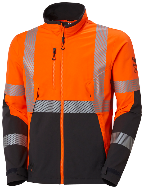 Softshelljacka Helly Hansen ICU BRZ, orange/mörkgrå