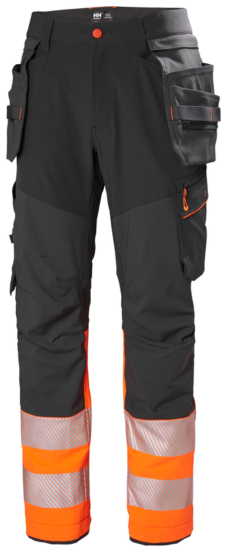 Hantverksbyxor Helly Hansen ICU BRZ, HIVIS klass 1, orange/mörkgrå