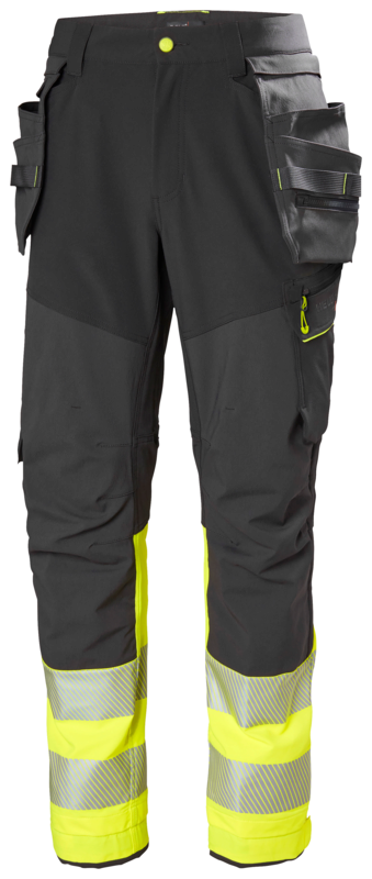 Hantverksbyxor Helly Hansen ICU BRZ, HIVIS klass 1, gul/mörkgrå