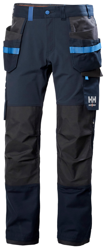 Hantverksbyxor Helly Hansen Oxford 4X, marinblå/mörkgrå