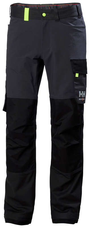 Arbetsbyxor Helly Hansen Oxford 4X, mörkgrå/svart