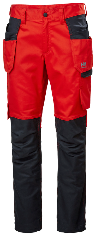 Hantverksbyxor Helly Hansen Manchester, signalröd/mörkgrå