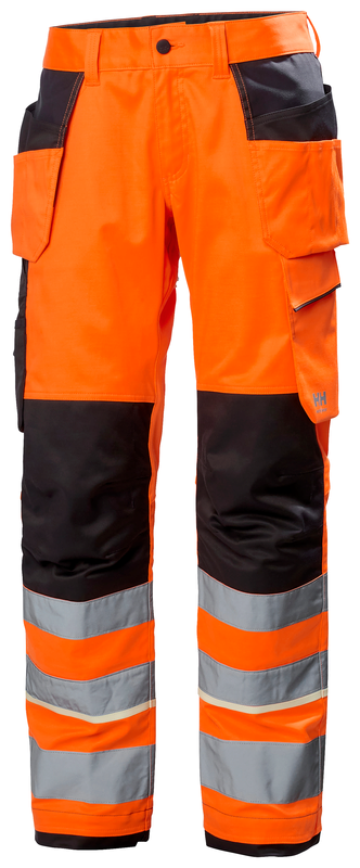 Hantverksbyxor Helly Hansen UC-ME, HIVIS klass 2, varselorange/mörkgrå
