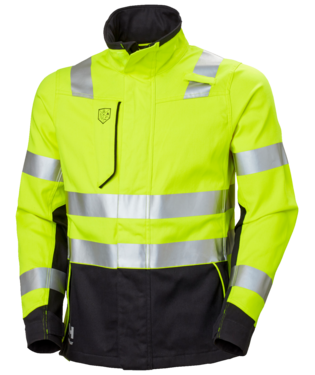 Arbetsjacka Helly Hansen Fyre, varselgul/mörkgrå