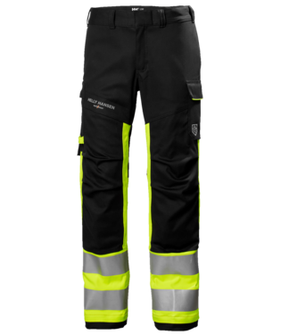 Arbetsbyxor Helly Hansen Fyre, HIVIS klass 1, varselgul/mörkgrå