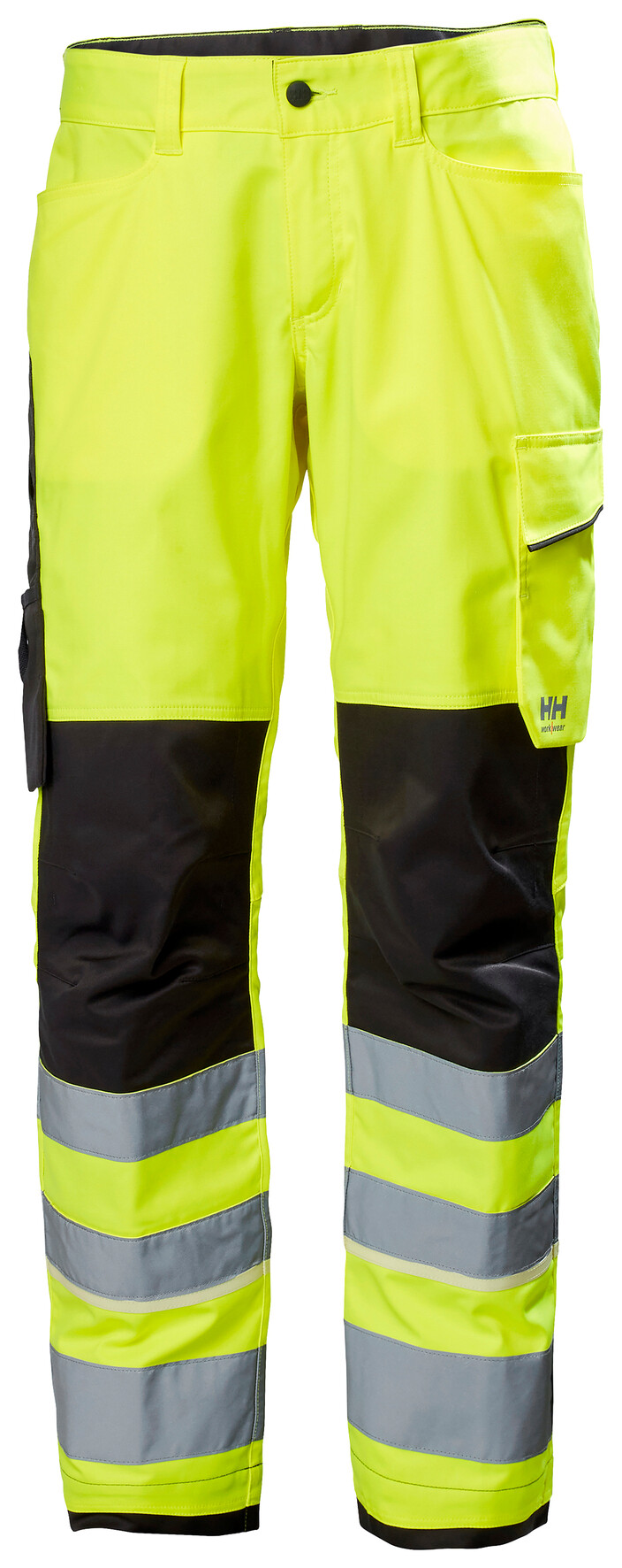 Arbetsbyxor Helly Hansen UC-ME, HIVIS klass 2, varselgul/mörkgrå
