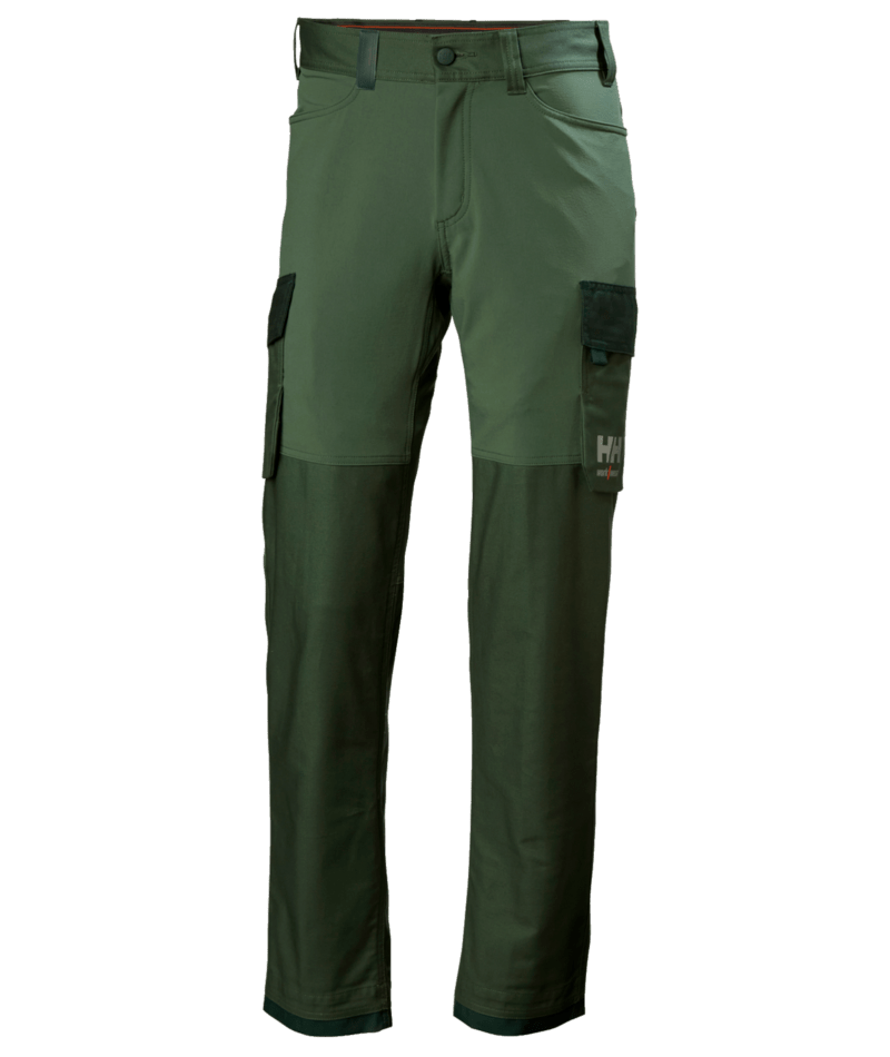 Cargo-arbetsbyxor Helly Hansen Oxford 4X, granngrön/mörk granngrön
