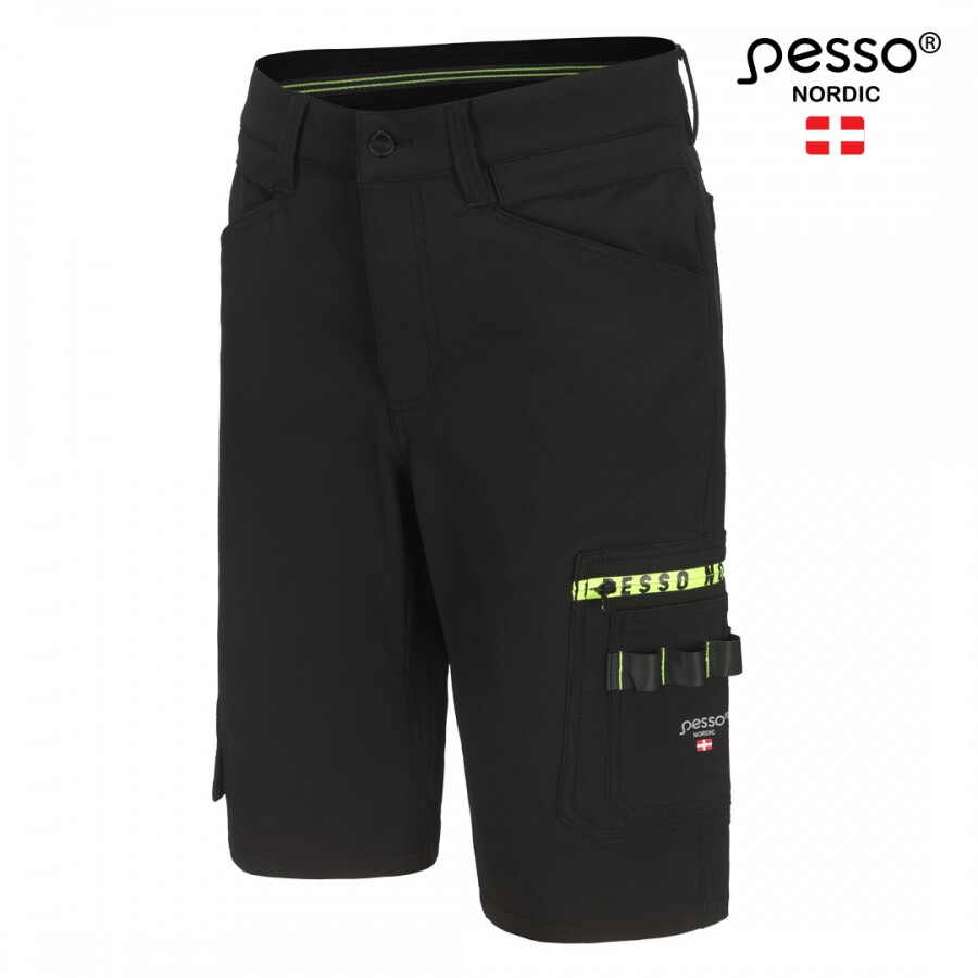 Arbetsshorts Pesso Mercury, stretch, svart