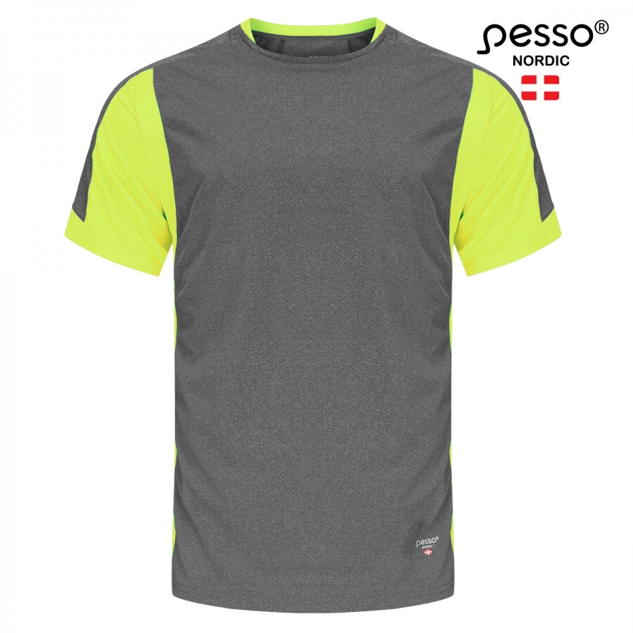 T-shirt Pesso Breeze, grå/gul