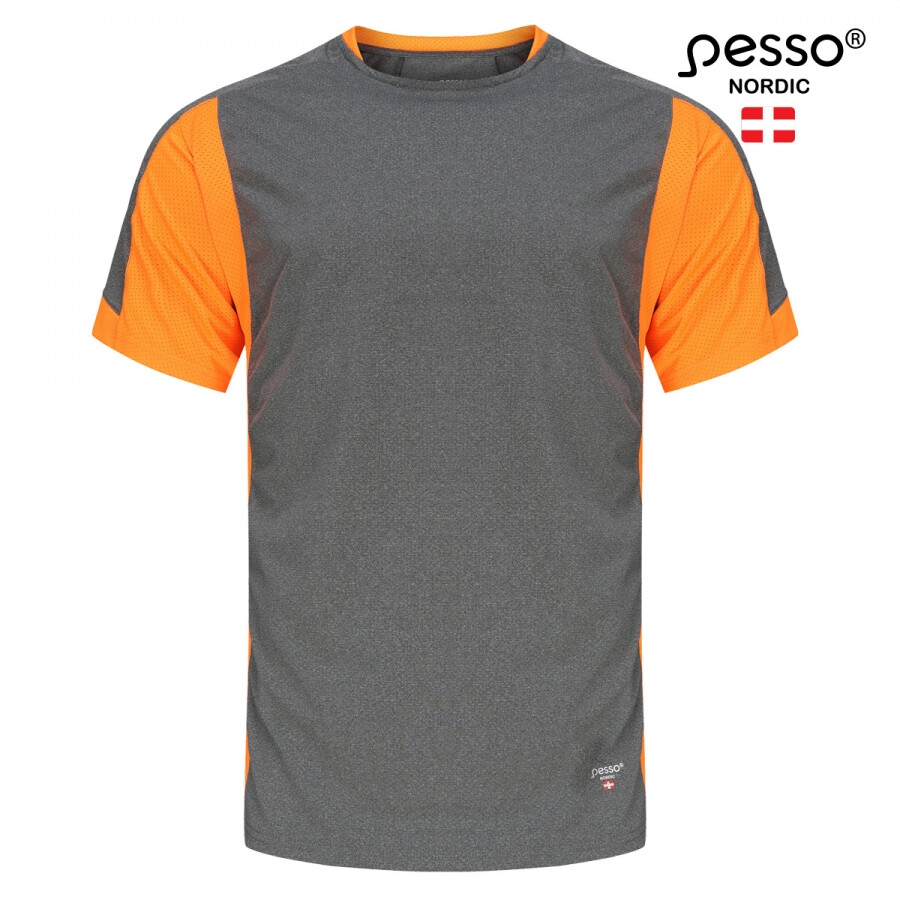 T-shirt Pesso Breeze, grå/orange
