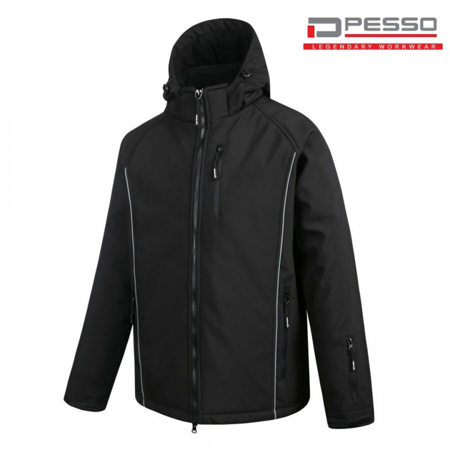 Softshell vinterjacka Pesso Otava, svart