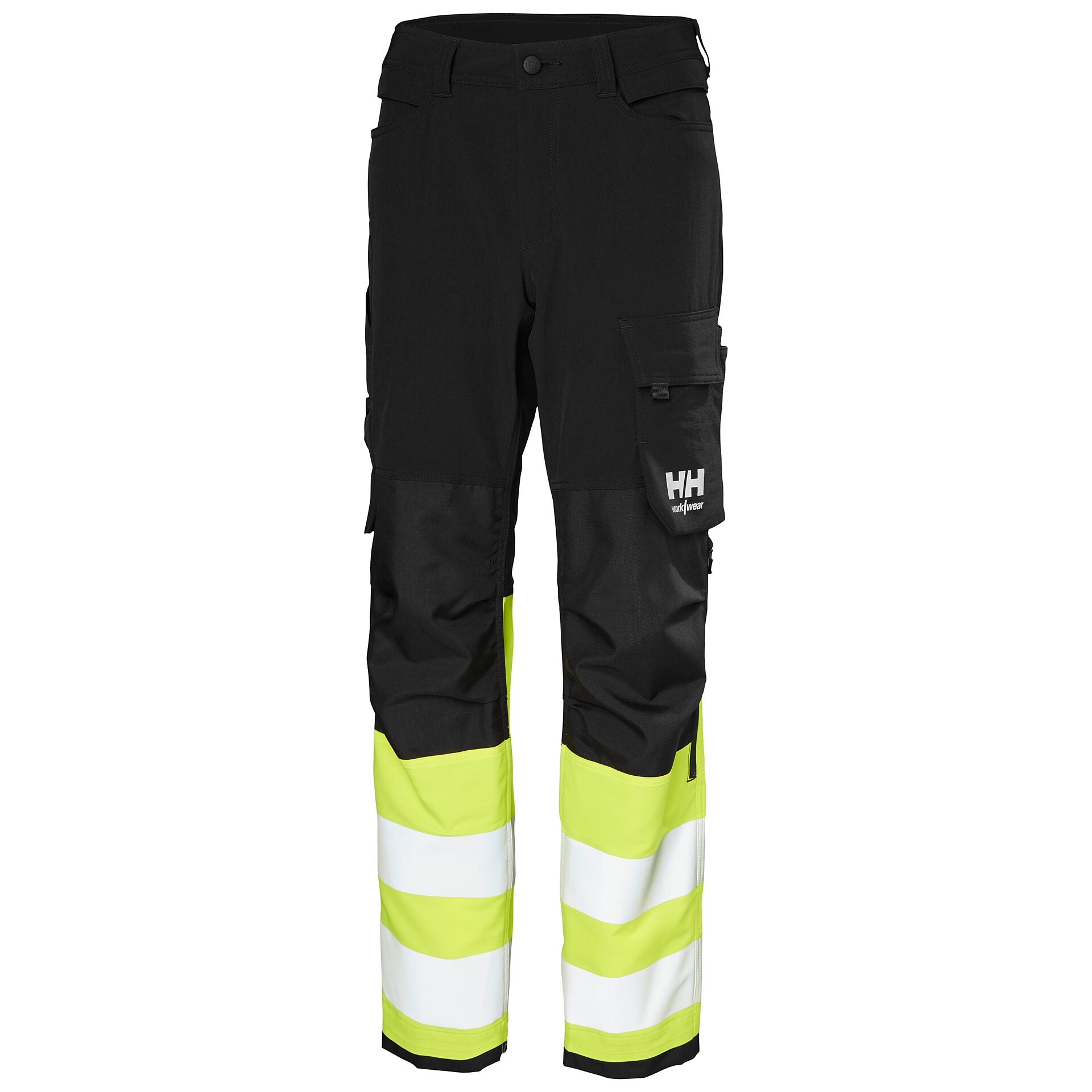 Dambyxor Helly Hansen Alna 4X CNCT, HIVIS klass 1, gul/mörkgrå