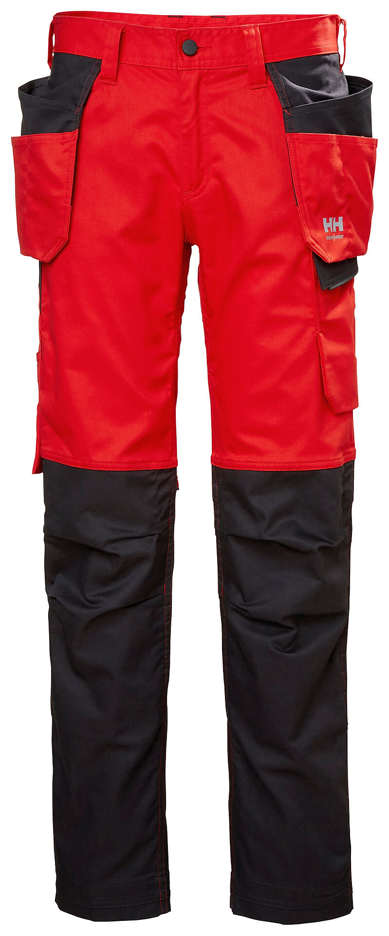 Damhantverksbyxor Helly Hansen Manchester, signalröd/mörkgrå