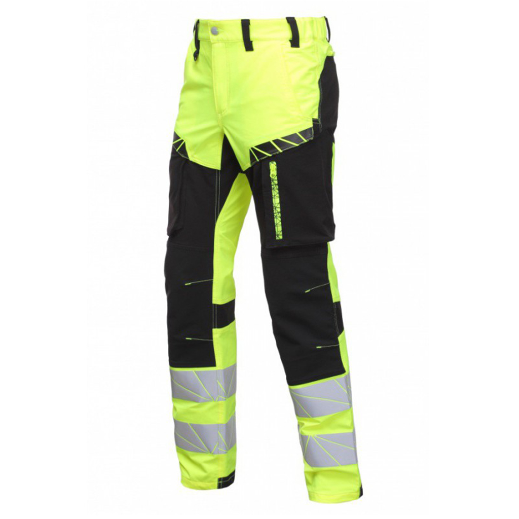 Varsel stretchbyxor Bosafety Urban, gul/svart - Bild 2