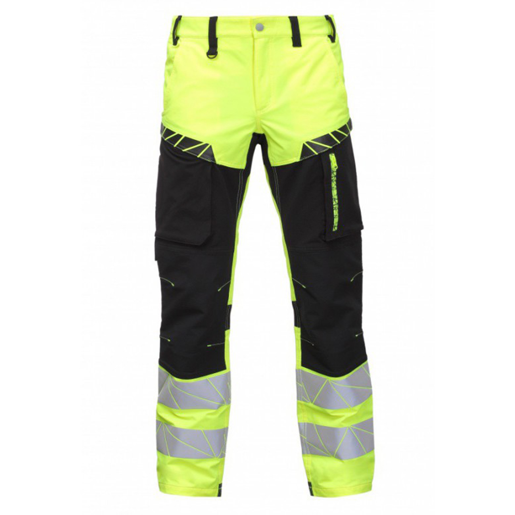 Varsel stretchbyxor Bosafety Urban, gul/svart