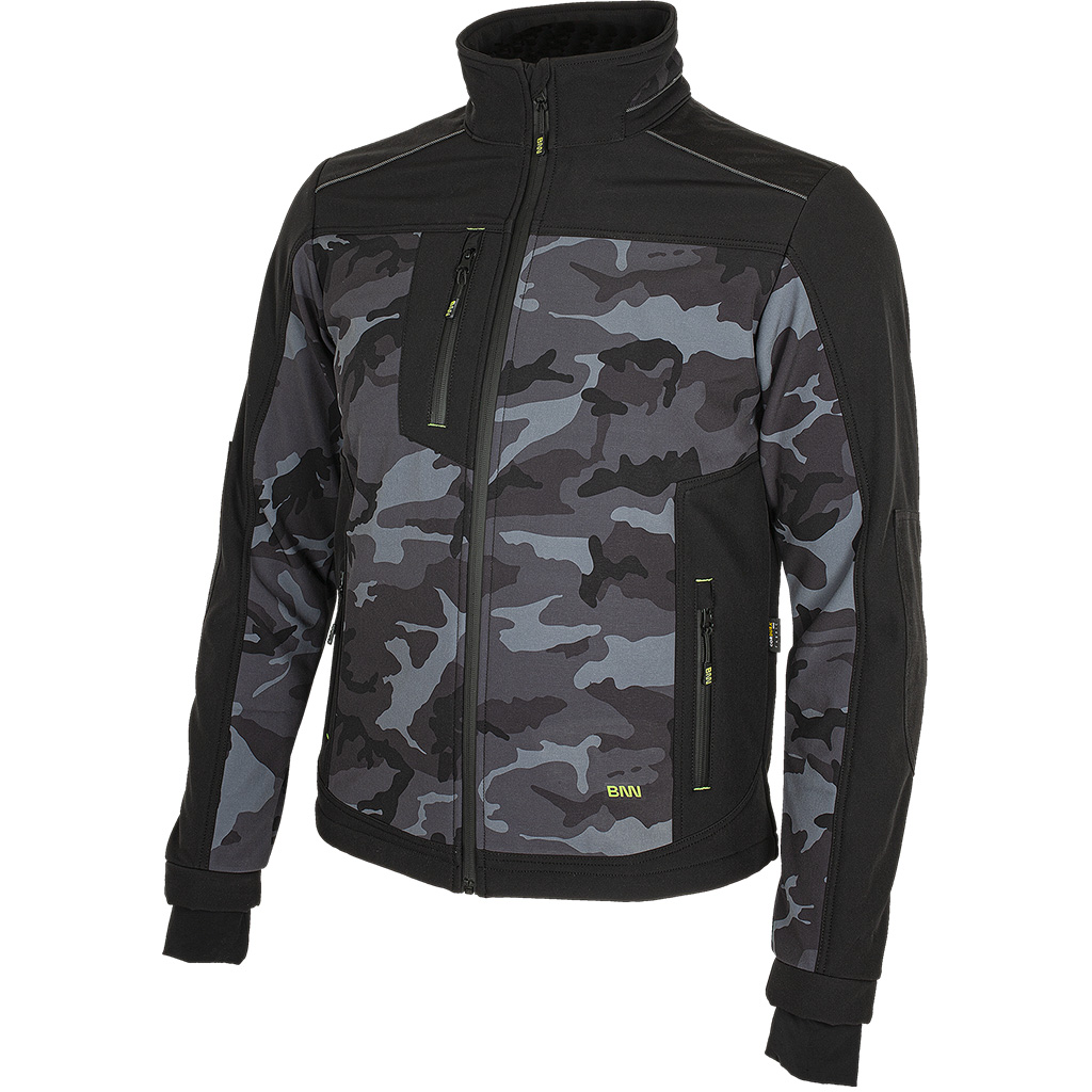 Softshell stretchjacka Bennon Camos