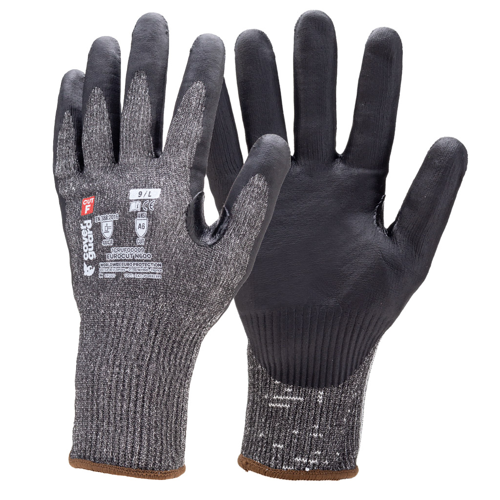 Nitrilbelagda handskar Coverguard Eurocut N600, skärskydd F