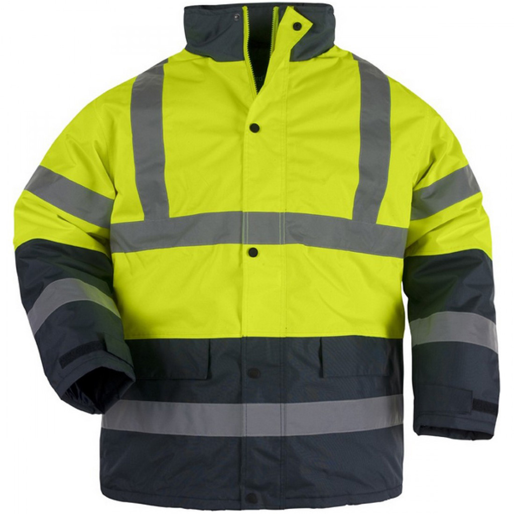 Varsel vinterjacka Coverguard Roadway, gul