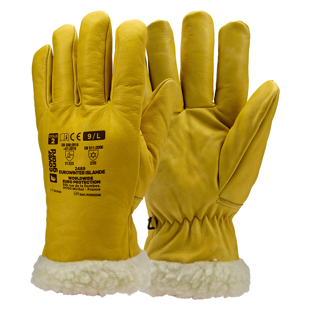 Vinterhandskar i läder Coverguard 2490