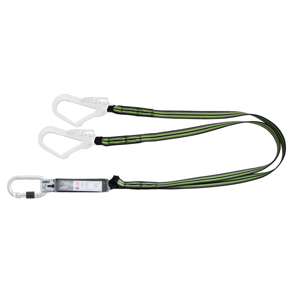 Falldämpande kopplingslina med två krokar Kratos Safety Hope, 1,8 m