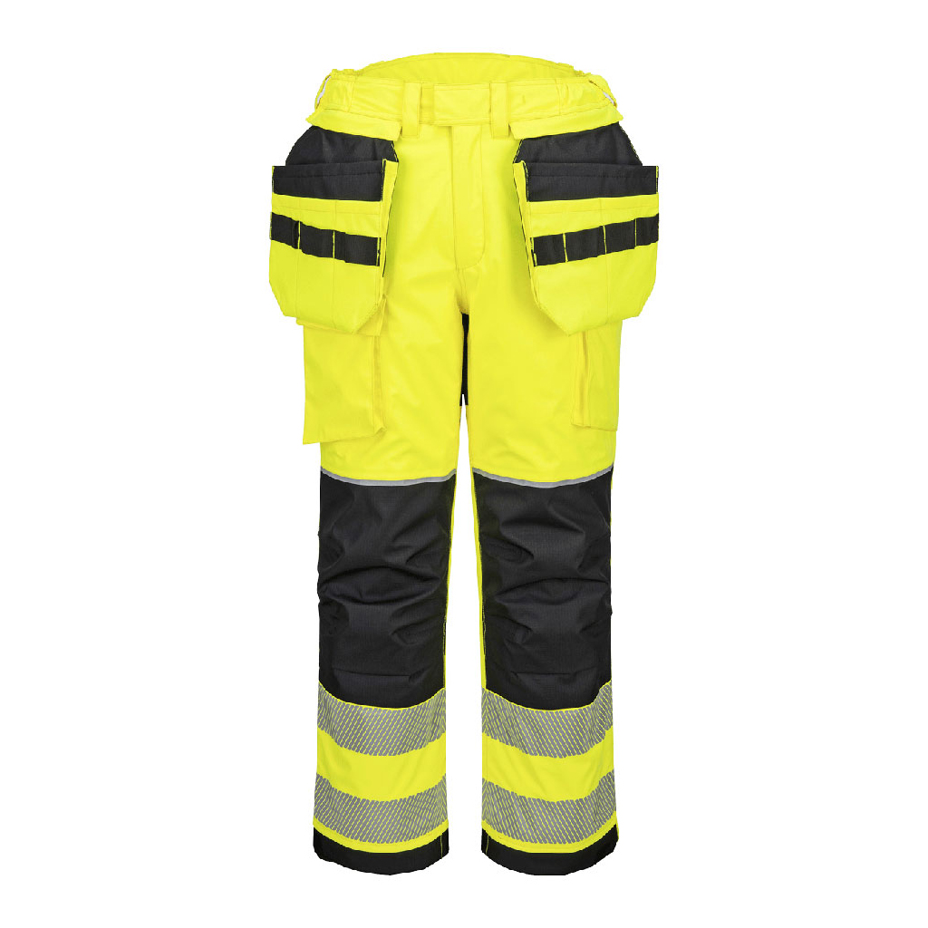 Varsel vinterbyxor för svetsare Portwest FR427 Modaflame, gul/svart