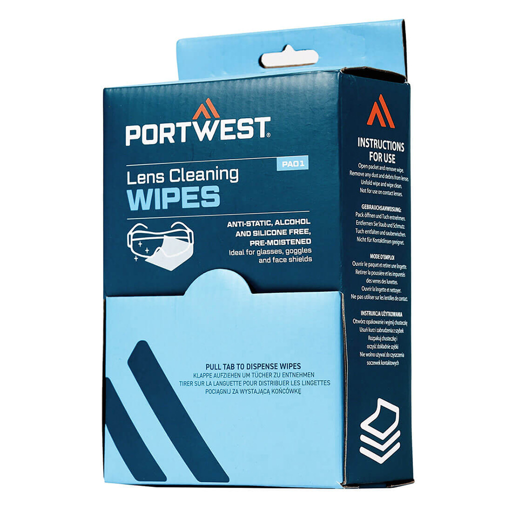 Linsrengöringsduk Portwest PA01, 100 st per förpackning