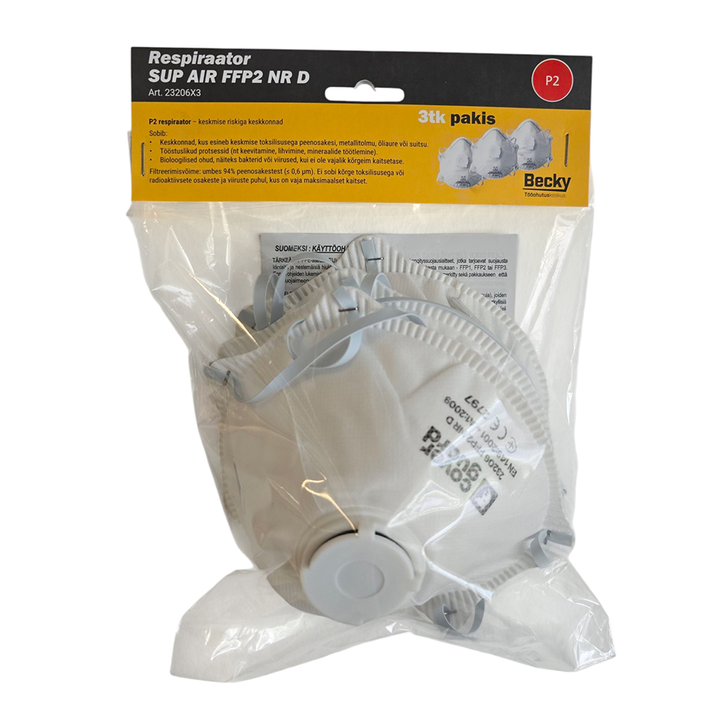 Andningsskydd med ventil SUP AIR FFP2, 3 st