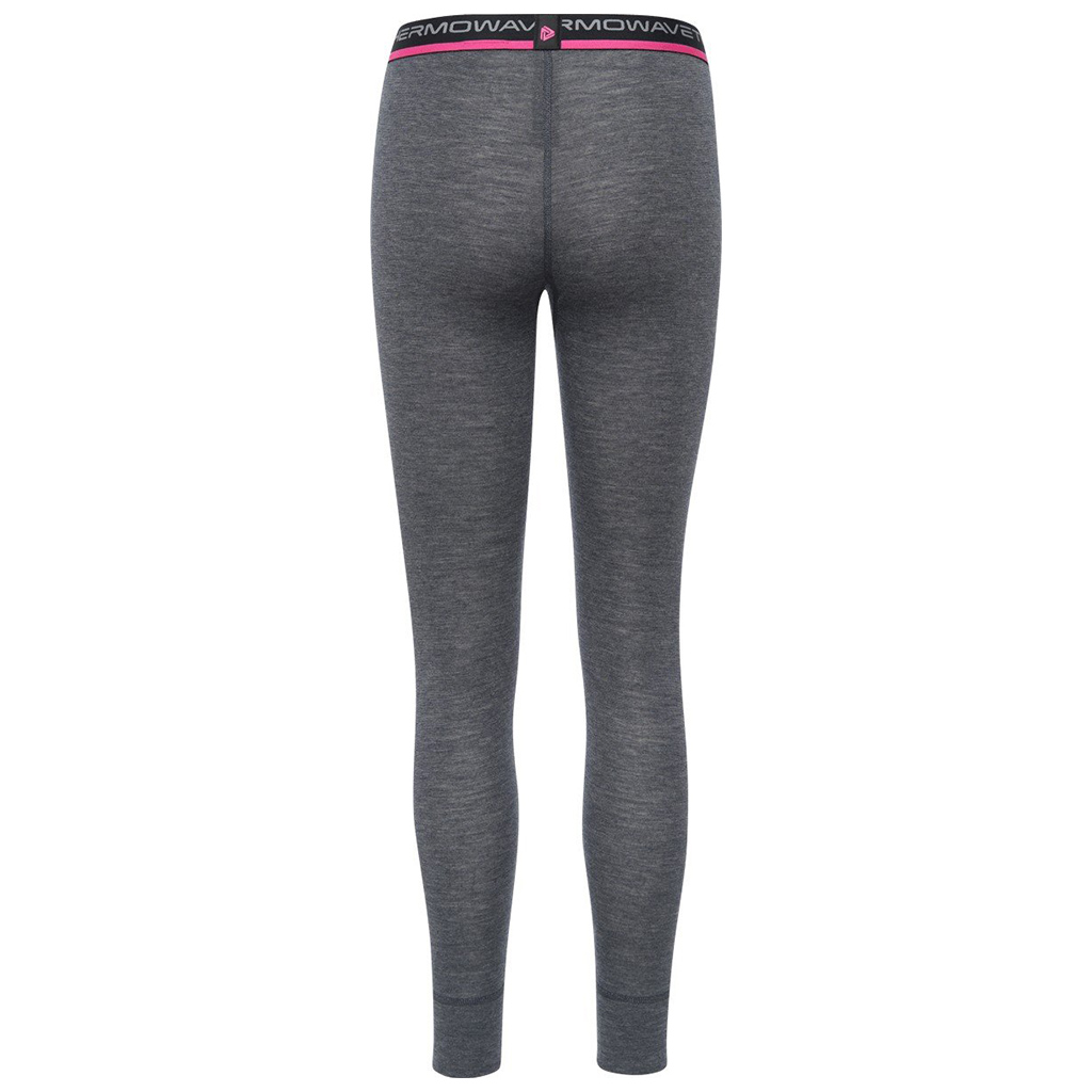Termobyxor i merinoull för dam Thermowave Merino Warm Active, grå - Bild 2
