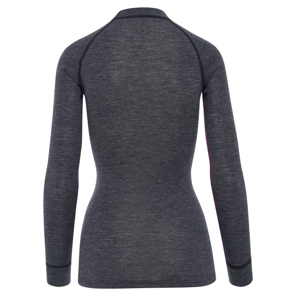 Termotröja i merinoull för dam Thermowave Merino Warm Active, grå - Bild 2
