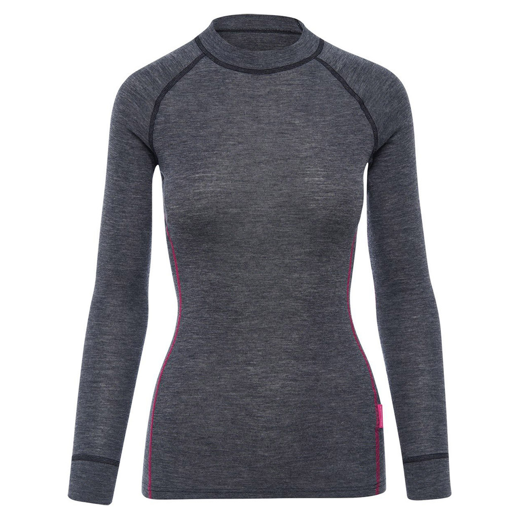 Termotröja i merinoull för dam Thermowave Merino Warm Active, grå