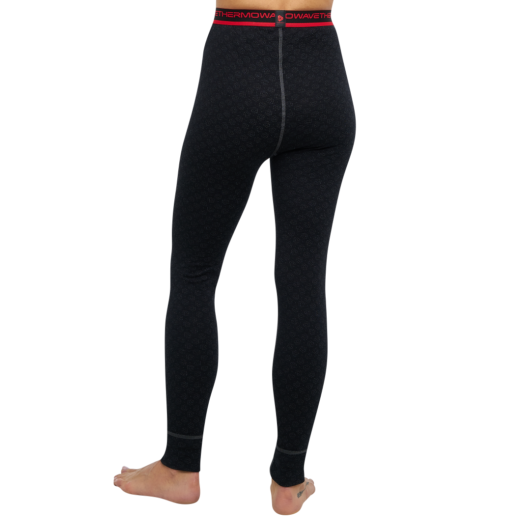 Termobyxor i merinoull för dam Thermowave Merino Xtreme, svart - Bild 2