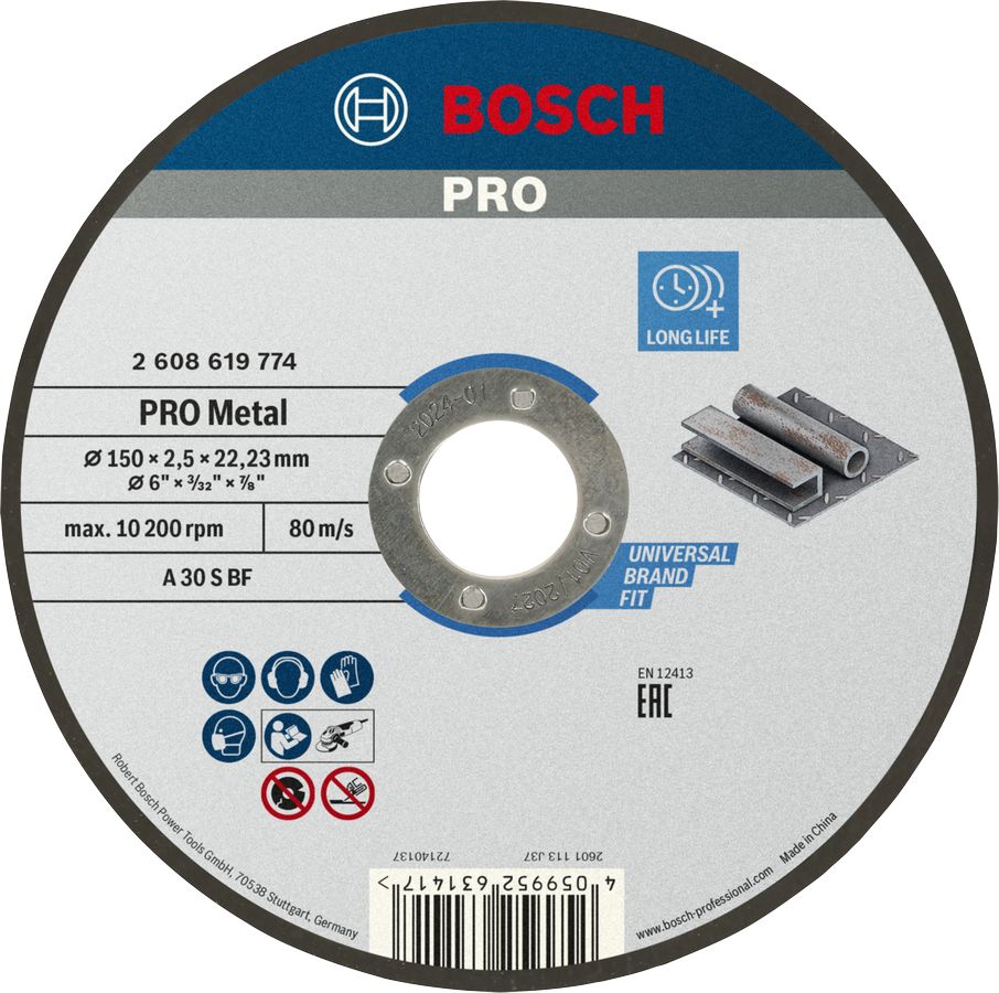 Bosch PRO Metal kapskiva, 150 x 2,5 x 22,23 mm