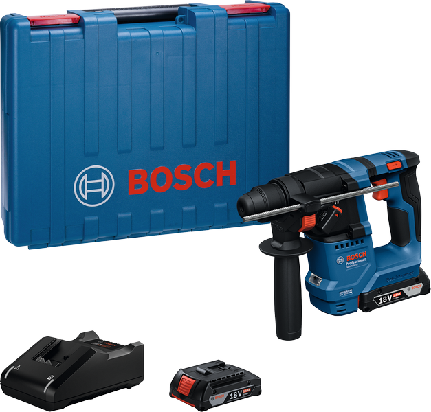 Sladdlös borrhammare med SDS plus Bosch GBH 18V-18, GAL 18V-20, CC, 2x2,0Ah