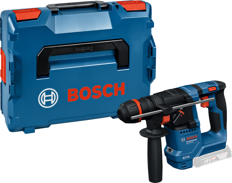Sladdlös borrhammare med ONECHUCK Bosch GBH 18V-18 X, SOLO, L-BOXX