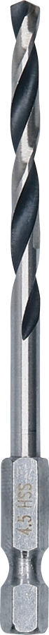 Bosch Metal HSS spiralborr, 4,5 x 47 x 87 mm, HEX 1/4" skaft