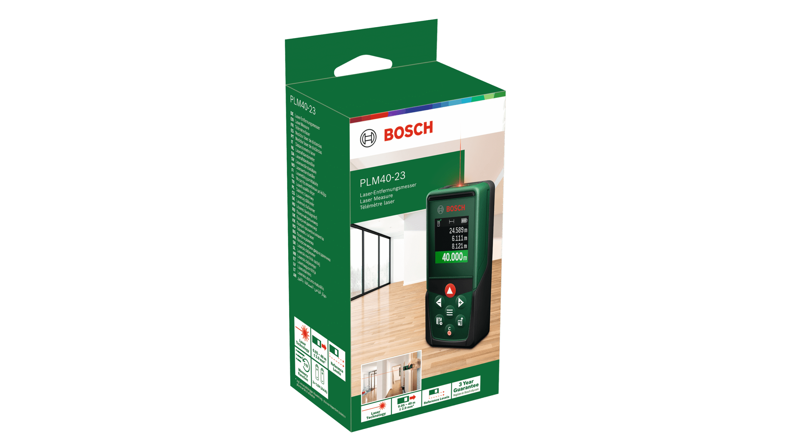 Digital lasermätare Bosch Green PLM40-23 - Bild 3