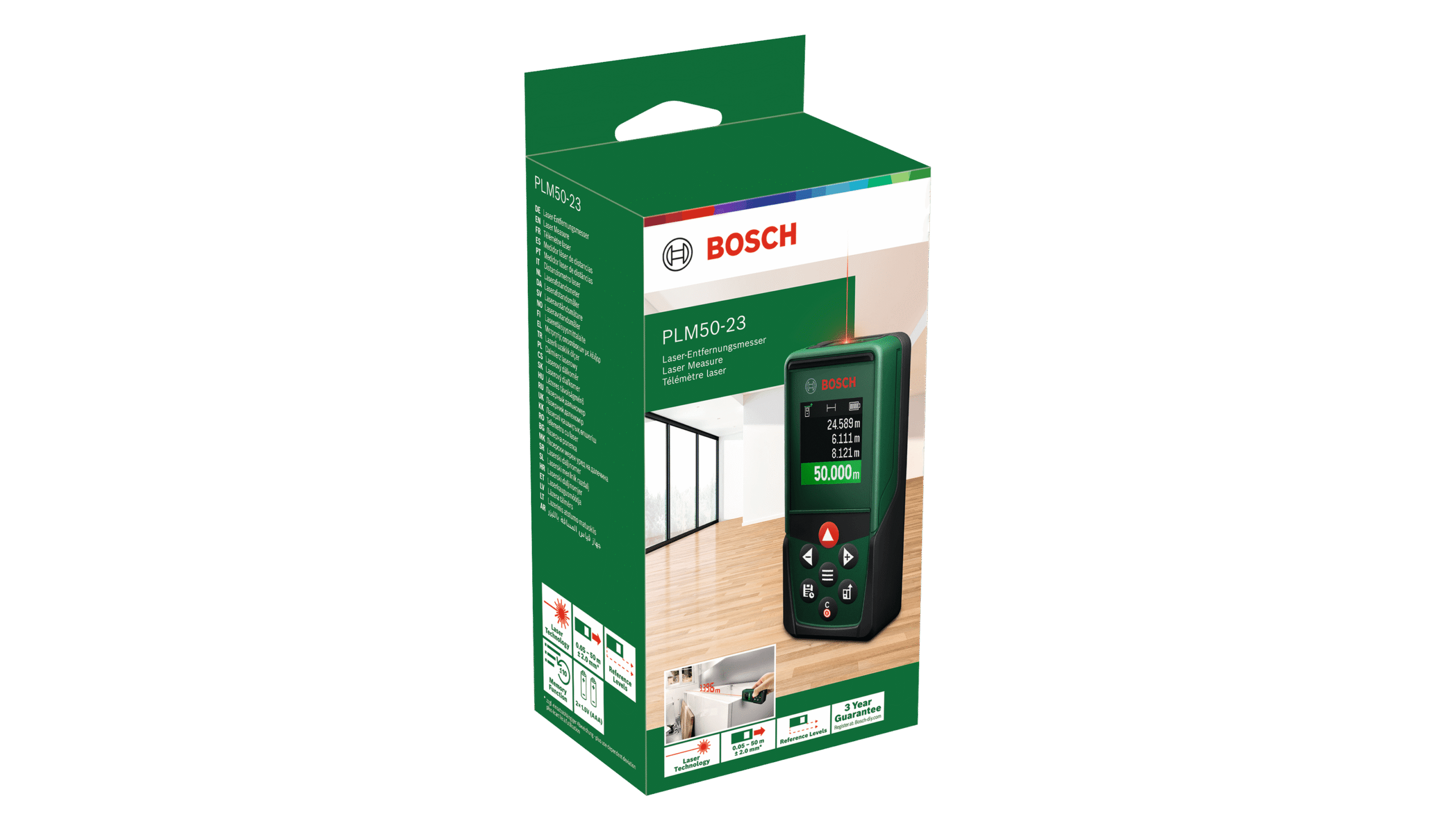 Digital lasermätare Bosch Green PLM50-23 - Bild 3