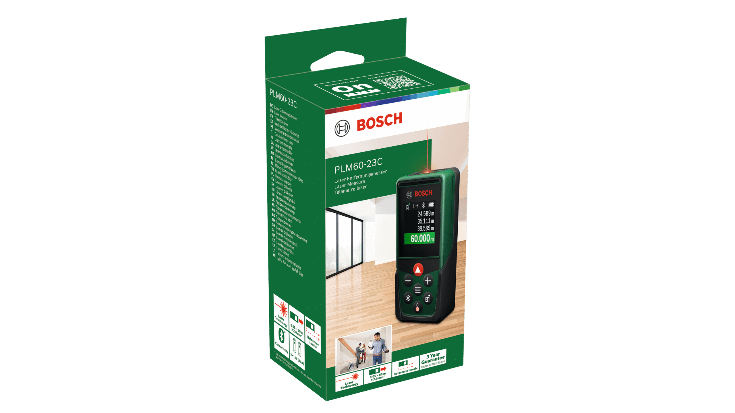 Digital lasermätare Bosch Green PLM60-23C - Bild 2