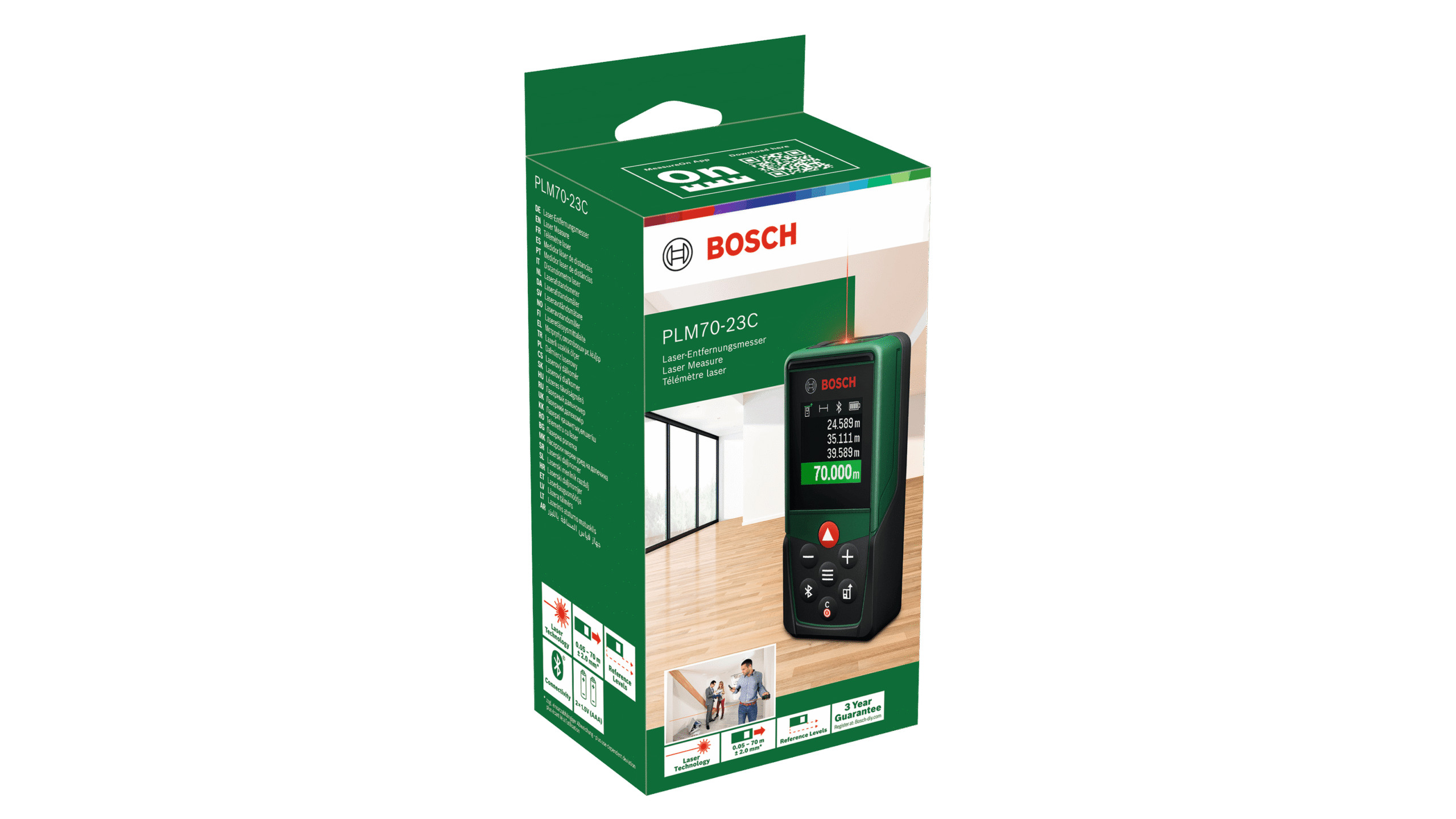 Digital lasermätare Bosch Green PLM70-23C - Bild 3