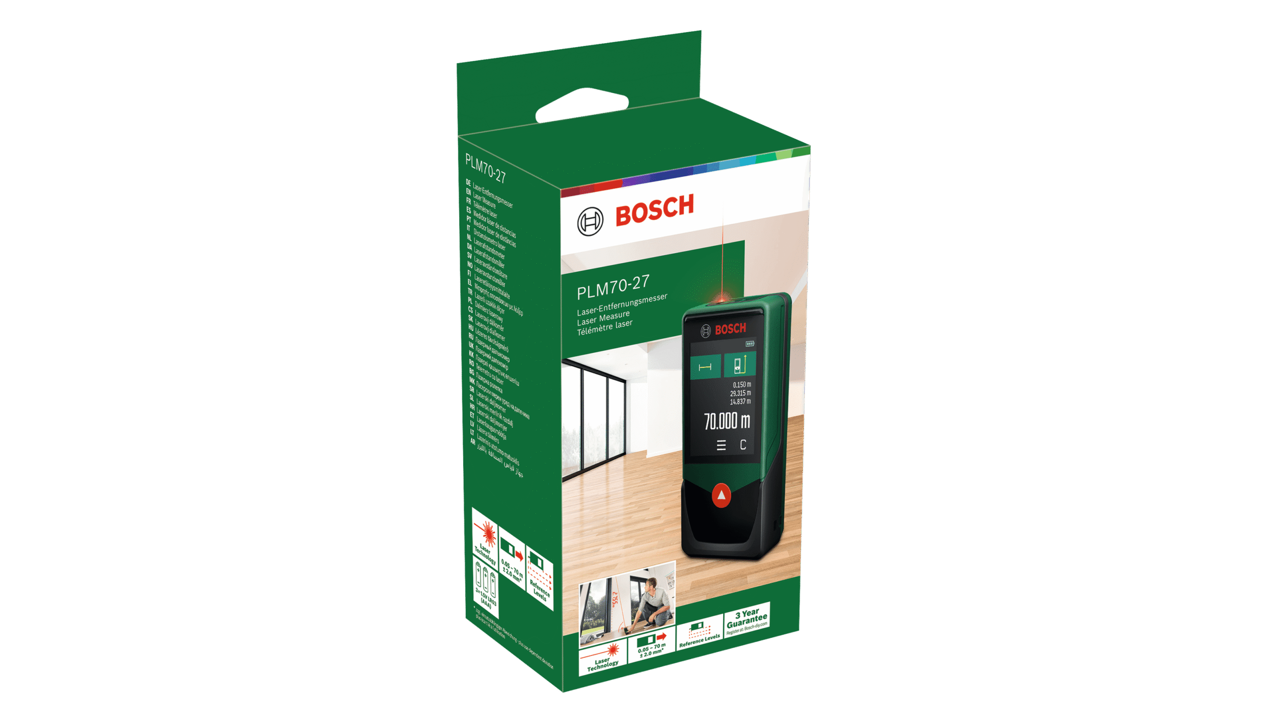 Digital lasermätare Bosch Green PLM70-27 - Bild 3