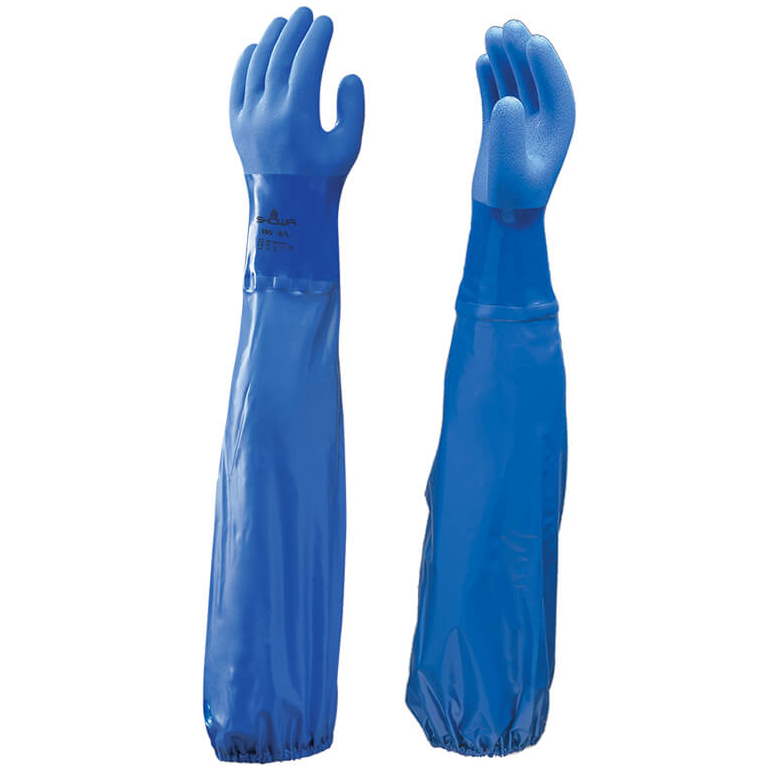 Belagda kemikaliehandskar Showa 690 PVC