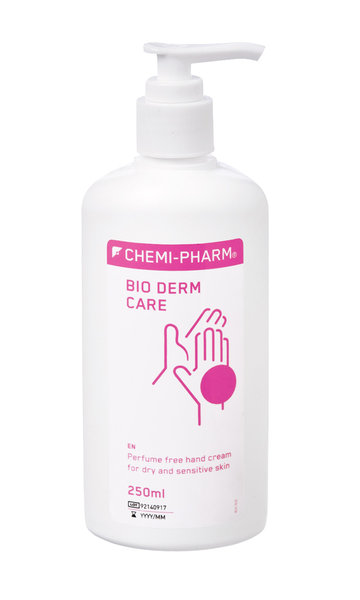 Handkräm Bio-Derm Care 250ml 2 000 st 4,90 9,80 med pump, återfuktande, luktfri