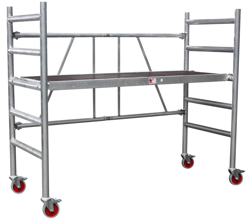 Jumbo målningshängare aluminium gångjärnsram på hjul 178SK 178x74x180 cm